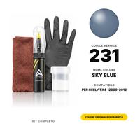 Vernice Ritocco Per Geely TX4 231 Sky Blue Completo Schegge Riparazione Auto