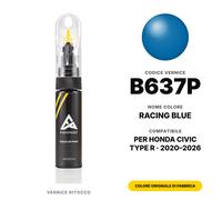 Vernice Ritocco Per Honda CIVIC Type R B637P Racing Blue Kit Pennino Vernice