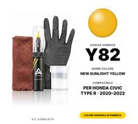 Vernice Ritocco Per Honda CIVIC Type R Y82 New Sunlight Yellow Completo Vernice