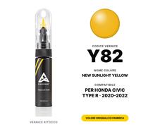 Vernice Ritocco Per Honda CIVIC Type R Y82 New Sunlight Yellow Kit Colore Auto