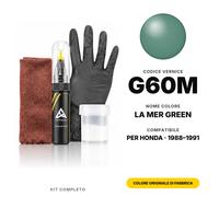 Vernice Ritocco Per Honda G60M La Mer Green Completo Kit Ritocco Carrozzeria