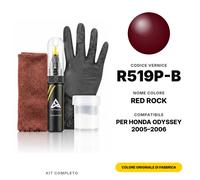 Vernice Ritocco Per Honda Odyssey R519P-B Red Rock Completo Graffi Repair Kit
