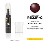 Vernice Ritocco Per Honda Odyssey R522P-C Royal Ruby Red Set Graffi Ritocco