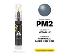 Vernice Ritocco Per Hyundai Bayon PM2 Meta Blue Kit Graffi e Schegge Ritocco