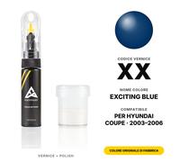 Vernice Ritocco Per Hyundai Coupe XX Exciting Blue Set Ritocco Graffi e Schegge