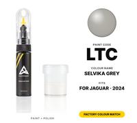Vernice Ritocco Per Jaguar LTC Selvika Grey Set Kit Riparazione Graffi