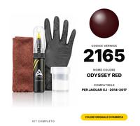 Vernice Ritocco Per Jaguar XJ 2165 Odyssey Red Completo Kit Riparazione Graffi