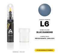 Vernice Ritocco Per Kia Picanto L6 Blue Diamond Set Graffi e Schegge Ritocco