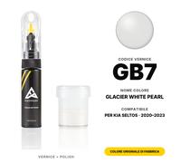 Vernice Ritocco Per Kia Seltos GB7 Glacier White Pearl Set Colore Kit Auto