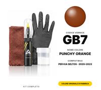 Vernice Ritocco Per Kia Seltos GB7 Punchy Orange Completo Colore Originale Auto