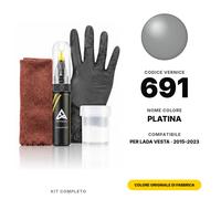 Vernice Ritocco Per Lada Vesta 691 Platina Completo Auto Graffi Riparazione Kit