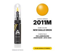 Vernice Ritocco Per Lamborghini Aventador 2011M New Giallo Orion Kit Graffi