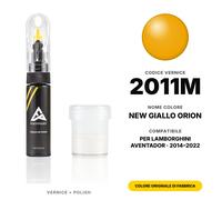Vernice Ritocco Per Lamborghini Aventador 2011M New Giallo Orion Set Lacca Pen