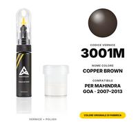 Vernice Ritocco Per Mahindra Goa 3001M Copper Brown Set Vernice Ritocco Pennino