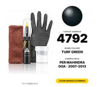 Vernice Ritocco Per Mahindra Goa 4792 Turf Green Completo Colore Originale Auto