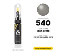 Vernice Ritocco Per Mahindra Goa 540 Mist Silver Kit Pennino Ritocco Vernice