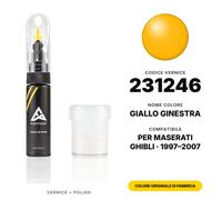 Vernice Ritocco Per Maserati Ghibli 231246 Giallo Ginestra Set Ritocco Pennino