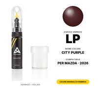 Vernice Ritocco Per Mazda LP City Purple Set Auto Graffi Riparazione Kit
