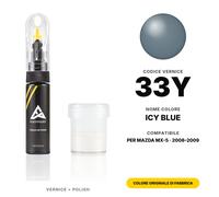Vernice Ritocco Per Mazda MX-5 33Y Icy Blue Set Penna Ritocco Carrozzeria