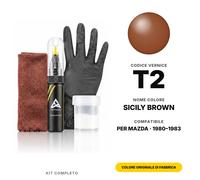 Vernice Ritocco Per Mazda T2 Sicily Brown Completo Kit Ritocco Carrozzeria