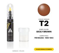 Vernice Ritocco Per Mazda T2 Sicily Brown Set Ritocco Graffi e Schegge