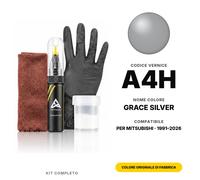 Vernice Ritocco Per Mitsubishi A4H Grace Silver Completo Colore Originale Auto