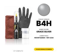Vernice Ritocco Per Mitsubishi B4H Grace Silver Completo Colore Originale Auto