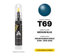 Vernice Ritocco Per Mitsubishi Space Star T69 Medium Blue Kit Ritocco Graffi