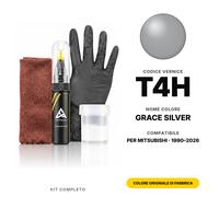 Vernice Ritocco Per Mitsubishi T4H Grace Silver Completo Kit Riparazione Graffi