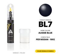 Vernice Ritocco Per Nissan BL7 Aussie Blue Set Penna Ritocco Carrozzeria