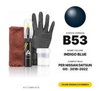 Vernice Ritocco Per Nissan Datsun Go B53 Indigo Blue Completo Penna Ritocco