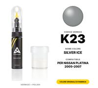 Vernice Ritocco Per Nissan Platina K23 Silver Ice Set Riparazione Auto Vernice