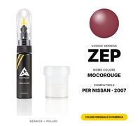 Vernice Ritocco Per Nissan ZEP Mocorouge Set Kit Riparazione Graffi