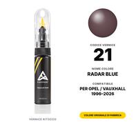 Vernice Ritocco Per Opel / Vauxhall 21 Radar Blue Kit Pennino Ritocco Vernice