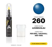 Vernice Ritocco Per Opel / Vauxhall 260 Azoren Blau Set Vernice Ritocco Pennino