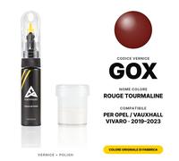 Vernice Ritocco Per Opel / Vauxhall Vivaro GOX Rouge Tourmaline Set Graffi Auto