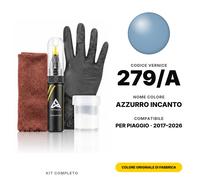 Vernice Ritocco Per Piaggio 279/A Azzurro Incanto Completo Graffi Auto