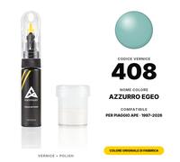 Vernice Ritocco Per Piaggio Ape 408 Azzurro Egeo Set Ritocco Vernice Auto Kit