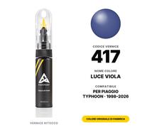 Vernice Ritocco Per Piaggio Typhoon 417 Luce Viola Kit Graffi e Schegge Ritocco