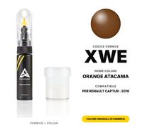 Vernice Ritocco Per Renault Captur XWE Orange Atacama Set Colore Originale Auto