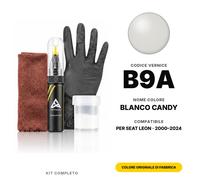 Vernice Ritocco Per SEAT Leon B9A Blanco Candy Completo Colore Originale Auto