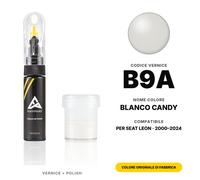 Vernice Ritocco Per SEAT Leon B9A Blanco Candy Set Kit Ritocco Carrozzeria