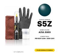 Vernice Ritocco Per SEAT Leon S5Z Azul Egeo Completo Pennino Ritocco Vernice