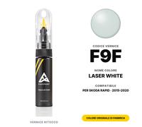 Vernice Ritocco Per Skoda Rapid F9F Laser White Kit Vernice Colore Originale