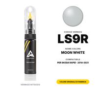 Vernice Ritocco Per Skoda Rapid LS9R Moon White Kit Riparazione Graffi Auto
