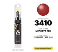 Vernice Ritocco Per Talbot 3410 Mephisto Red Kit Riparazione Graffi Auto