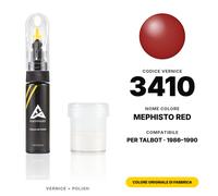 Vernice Ritocco Per Talbot 3410 Mephisto Red Set Vernice Colore Originale