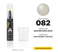 Vernice Ritocco Per Tata Nano 082 Dazzling Pearl White Set Vernice Auto