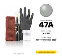Vernice Ritocco Per Toyota Yaris 47A Icicle Completo Vernice Originale Ritocco