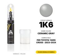 Vernice Ritocco Per Toyota Yaris Cross 1K6 Ceramic Gray Set Graffi Repair Kit